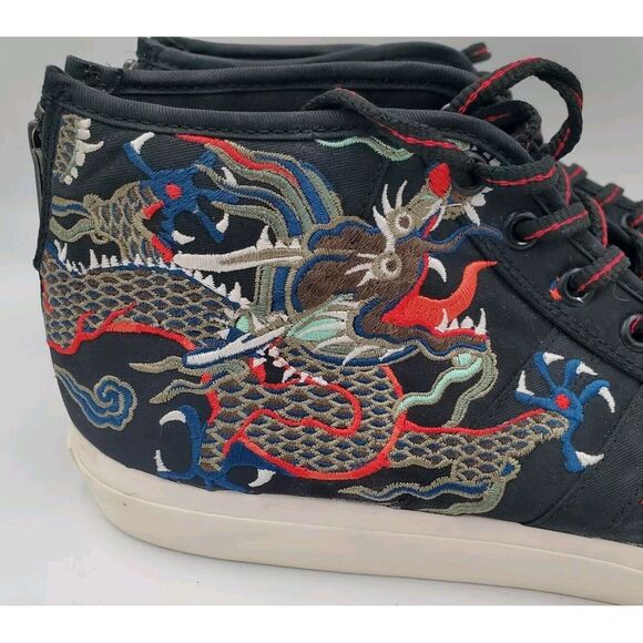 Adidas Matchcourt Mid Footpatrol x Juice CM7877 Dragon Embroidered Sz 11 - Picture 5 of 16